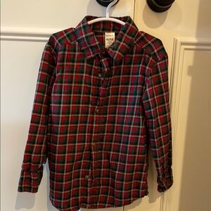 Carter's Kids Plaid Button Down Shirt - Red, Green, and White